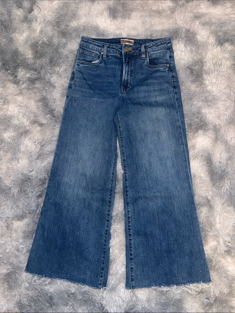 Kut from the Kloth Wide Leg High-Rise Jeans - Blue